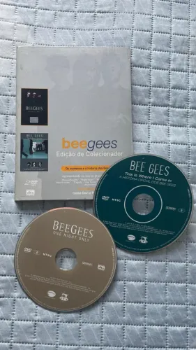 Conjunto DVD Bee Gees Edição de Colecionador Funcionando Perfeitamente 2 CDss Original Bom
