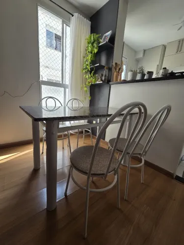 Mesa granito 4 lugares (ótimo estado)