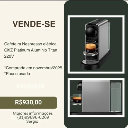 Cafeteira Nespresso 