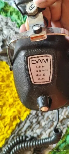 Headphone para DJ antigo 70 anos DAM 331 