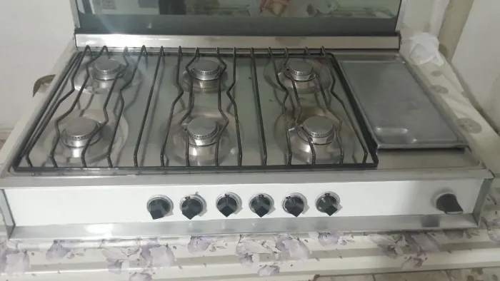Fogão 6 bocas Cooktop gás encanado