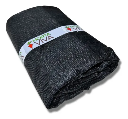 Tela De Sombreamento Preta 80% - 7 Metros X 12<br><br>Metros