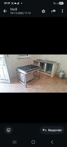 FOGÃO INDUSTRIAL inox