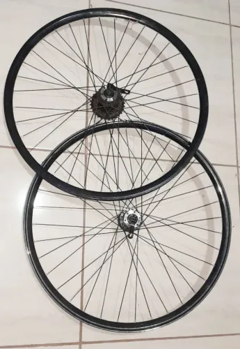 par de roda bike 29 - cubo rosca