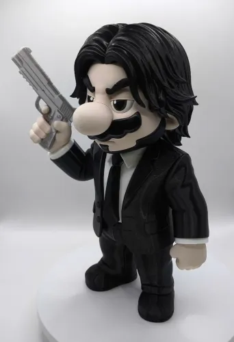Mario John Wick 