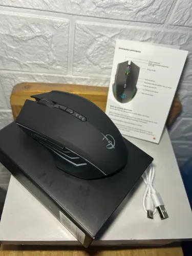 Mouse Sem Fio Recarregável Bluetooth2.4g Gamer Ergonômico