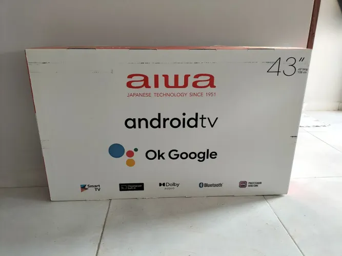 TV 43" ANDROID - BORDA INFINITA AWS-<br><br>TV-43-BL-02-A BIVOLT . AIWA