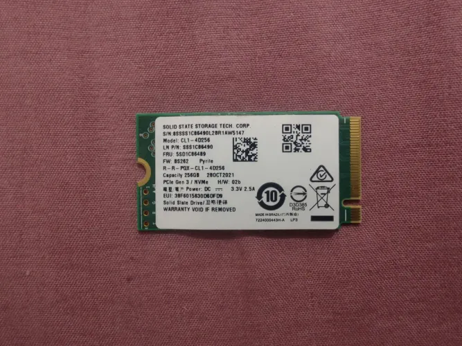 SSD nvme M.2 256gb