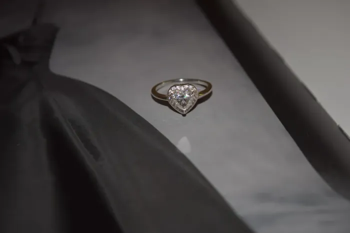Anel prata 925 Pedra Moissanite