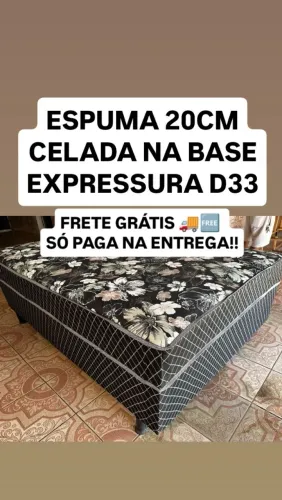 Cama box Casal Espuma 20cm
