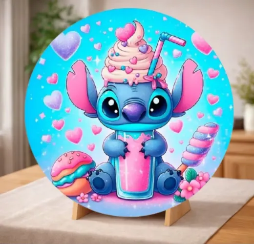 Painel de mesa Stitch 