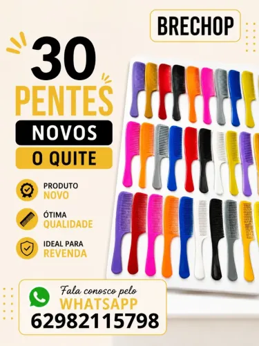 kit com 30 pentes novos