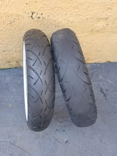 Pneu moto Metzeler ME888 MU85-16 e MT90-16 - usados