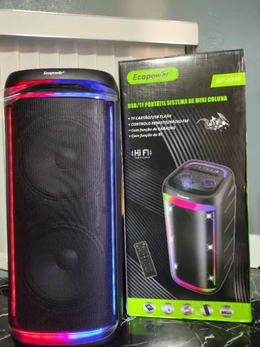 CAIXA DE SOM BLUETOOTH ECOPOWER.