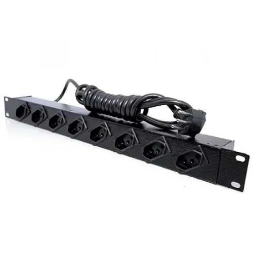 CALHA 8 TOMADAS NBR 19" 20A 2,50MTS 45º DIAGONAIS (KIT2PÇS)