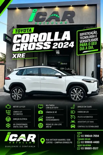 Toyota Corolla Cross XRE 2.0 16V Flex AUT 2024