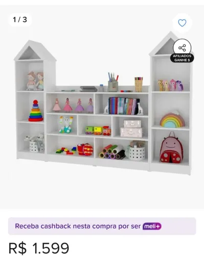 Estante casinha organizador 