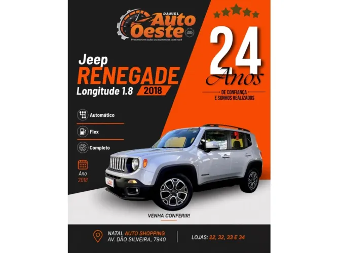 Jeep Renegade Longitude 1.8 4X2 Flex 16V Aut. 2018