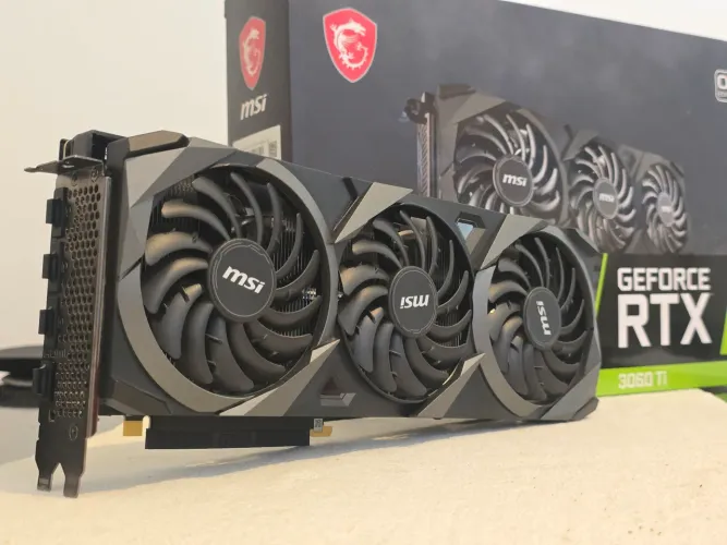 Placa de vídeo Nvidia RTX 3060TI GDDR6X MSI VENTUS 3X