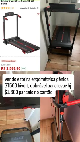 Esteira ergométrica dobrável para espaços pequenos 