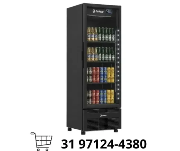 Cervejeira Porta de Vidro 560 litros com LED Imbera