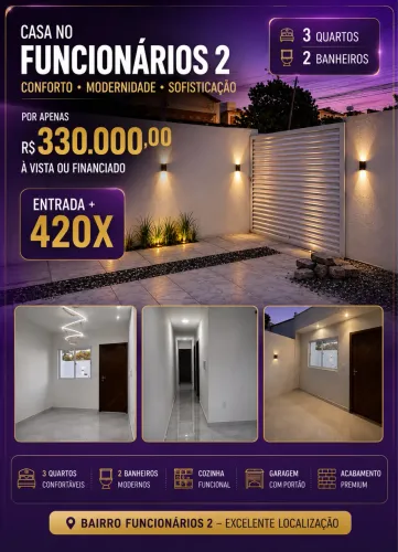 Casa 3 QUARTOS | funcionários 2