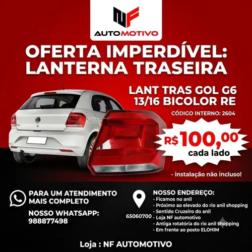 Lanterna gol e vários outros carros