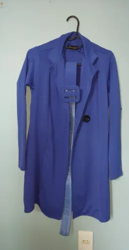 Blazer Longo Azul