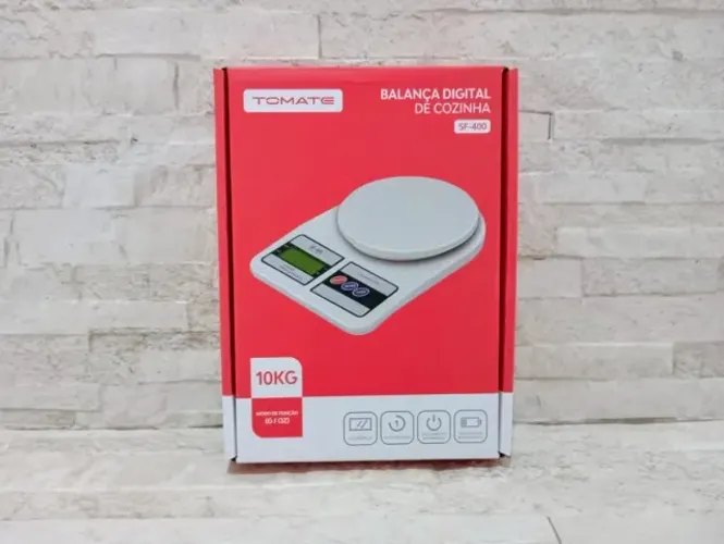 Balança Digital Precisão Cozinha 1g A 10kg + Pilhas de Brinde
