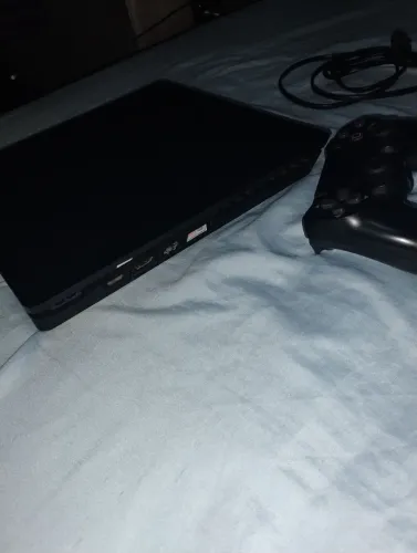 PS4 SLIM 1 CONTROLE ORIGINAL E GTA V MIDIA DIGITAL