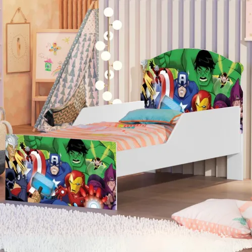 Mini Cama Juvenil Lívia (Menino) Vingadores / entrega rápida