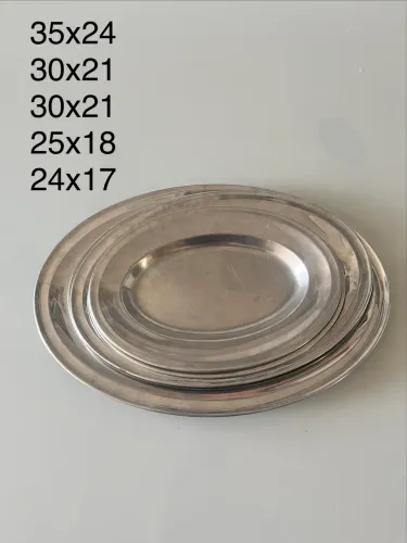 Bandejas oval rasa inox Tramontina