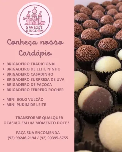 Brigadeiros Tradicionais e Gourmet