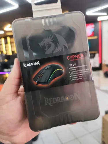 Mouse Gamer Redragon Cypher, RGB, 12800DPI, 7 Botoes, Preto, M611-RGB