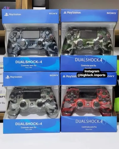 Controle PS4 Sem Fio Bluetooth P/ PS4 e PC Primeira Linha