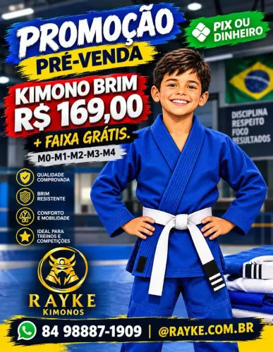 Kimono infantil Brim - NOVO