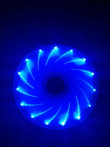 Cooler 120 mm led azul para gabinete de PC.