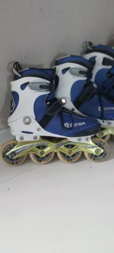 Patins oxer rolamento abec-7 diversão garantida para toda família. 