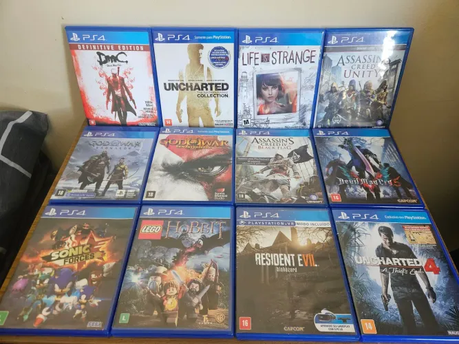 Lote 12 jogos PS4