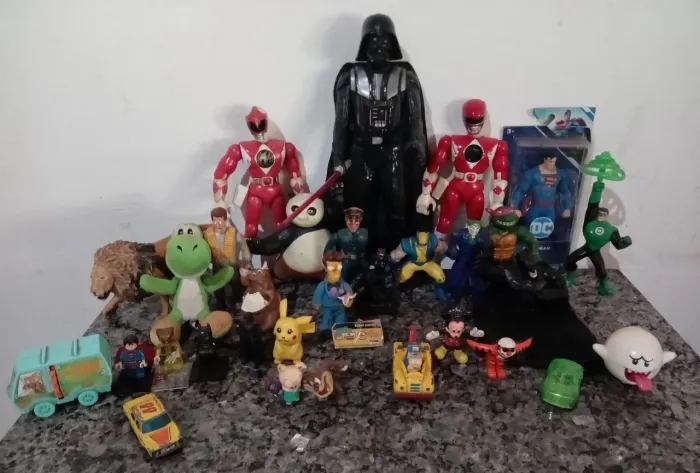 OColeção Lote 31 Action Figures Raros 80 90 2000