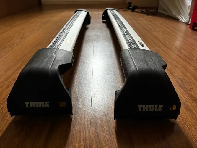 Rack de Teto Thule WingBar Completo (Estava em Mitsubishi Outlander Sport) com Chaves