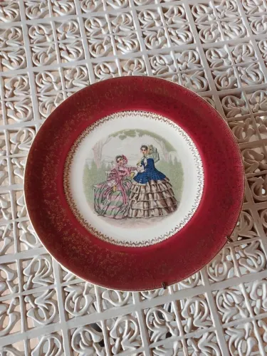Prato decorativo, de parede, Salem China Co. - USA - Para colecionador
