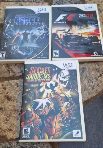 3 jogos de wii Raros e completos