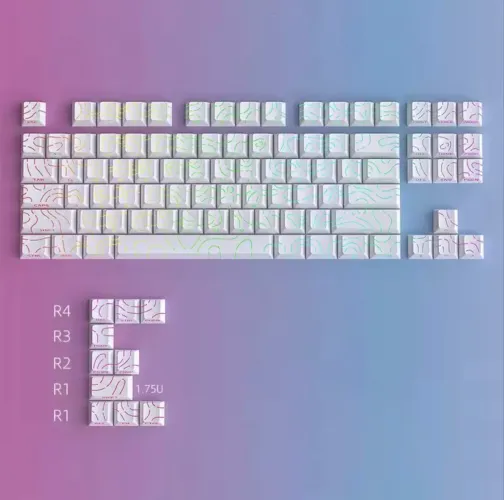 Keycaps PBT Contour Line - Perfil Cherry (97 teclas)
