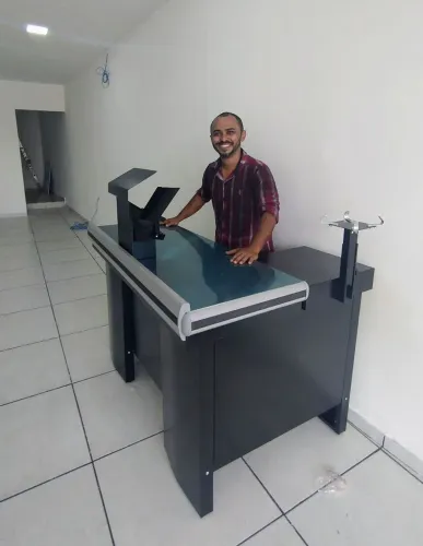 BALCÃO CHECKOUT EM AÇO 1.30 METRO INNAL