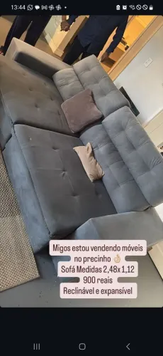 Sofá/Baú/Mesa/Micro-ondas 