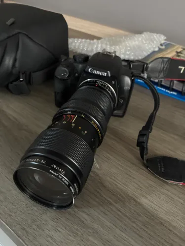 camera canon 1000d lente viltrox 75 200