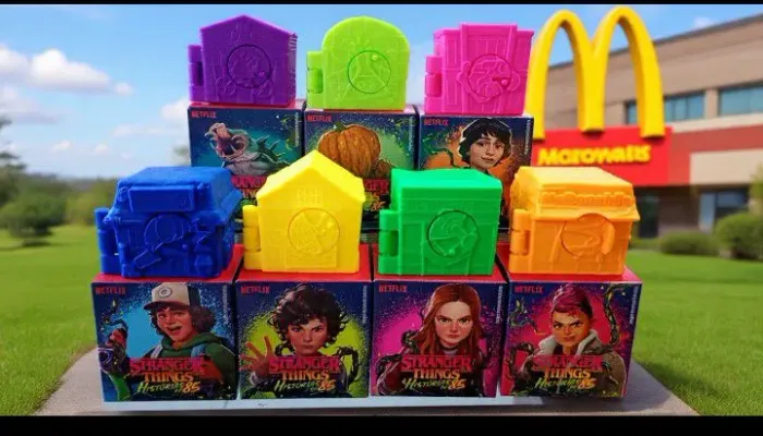 Conjunto com 7 brinquedos McDonald's - Stranger Things 2026