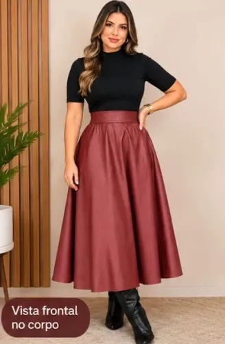 Saia feminina mídi, Corino , TAM 40