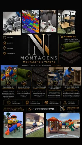 Montador de Móveis, Playground, atendimento empresas e gerais